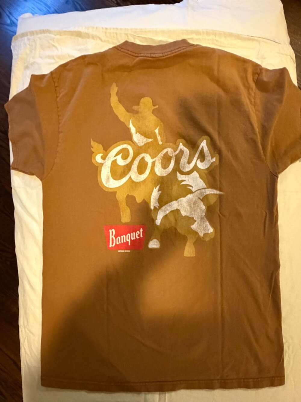 Tee Luv Coors Banquet Cowboy Rodeo Graphic Tee Men's M